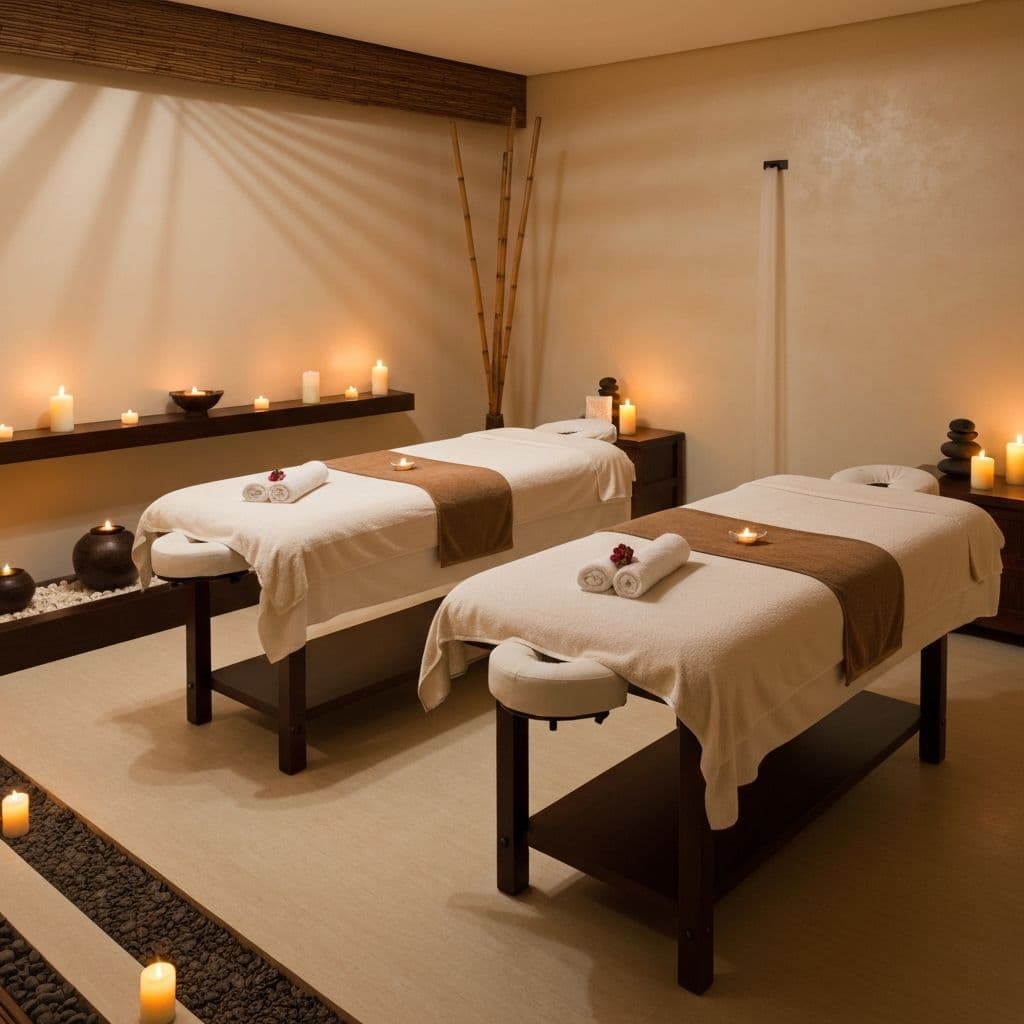 Massage therapy session at Sun Spa in North Miami Beach